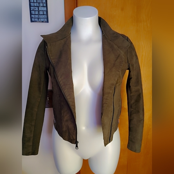 π« Mark New York Olive Moto Jacket β Size Large π« - Picture 3 of 8